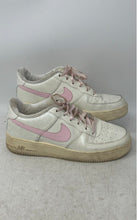 Load image into Gallery viewer, Nike Boys Air Force 1 314219-130 White Pink Leather Lace-Up Sneaker Shoes 6.5Y
