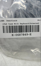 Load image into Gallery viewer, Black Portable Apple iPad Case With Wireless Bluetooth Keyboard Untested