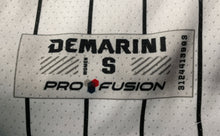 Load image into Gallery viewer, DeMarini Pro Fusion Platinum Squad Womens White Striped Baseball Jersey Size S