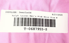 Load image into Gallery viewer, Polo Ralph Lauren Mens Pink Long Sleeve Spread Collar Button-Up Shirt Size M