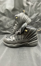 Load image into Gallery viewer, Jordan 12 Boys Black Shoes Size 3
