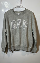 Load image into Gallery viewer, Gap Womens Gray Crew Neck Long Sleeve Pullover Sweatshirt Size Medium