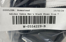 Load image into Gallery viewer, Adidas Boys Samoa G20687 Black Leather Low Top Lace-Up Sneakers Shoes Size 7