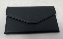 Load image into Gallery viewer, Zoppen Womens Black Credit Card Slots Inner Pockets Trifold Wallet