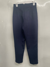 Load image into Gallery viewer, Zara Womens Blue Pleated Front Pockets Straight Leg Dress Pants Size Small