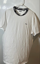 Load image into Gallery viewer, DKNY Mens White Knit Short Sleeve Round Neck Pullover T-Shirt Size Large