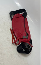 Load image into Gallery viewer, Aimee Kestenberg Womens Red Leather Outer Pocket Adjustable Strap Belt Bag
