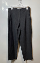 Load image into Gallery viewer, Zara Womens Gray Slash Pockets High-Rise Straight Leg Ankle Pants Size Large