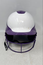 Load image into Gallery viewer, Rip It Vision Pro White And Purple Softball Batting Helmet Size M/L