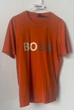 Load image into Gallery viewer, Boss Mens Orange Short Sleeve Crew Neck Stretch Pullover T-Shirt Size M