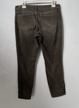 Load image into Gallery viewer, J.Crew Womens Toothpick Green Corduroy Super-Skinny Stretch Ankle Pants Size 29