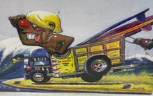 Load image into Gallery viewer, Hawk Silly Surfers Retro 60s Hot Dogger Hangin' Ten Plastic Model Kit Units 2
