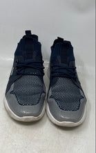 Load image into Gallery viewer, Boss Mens Extreme Knit Blue White Lace-Up Low Top Sneaker Shoes Size EUR 44