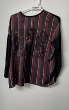 Load image into Gallery viewer, Zara Womens Multicolor Striped Print Long Sleeve Pullover T-Shirt Size Small