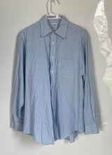 Load image into Gallery viewer, Brooks Brothers Regent Mens Light Blue Plaid Cotton Button-Up Shirt Size M