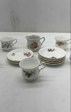 Load image into Gallery viewer, Royal Standard White 14-Pcs Floral Print Ceramic Tea Cup Set