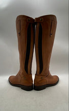 Load image into Gallery viewer, Emanuele Castro Womens Brown Leather Back-Zip Knee High Riding Boots Size EUR 38