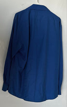 Load image into Gallery viewer, Jones New York Mens Blue Printed Long Sleeve Slim Fit Dress Shirt Size XL