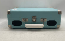 Load image into Gallery viewer, Blue Portable Suitcase Turntable Record Player Built-In Stereo Speakers Untested