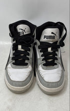 Load image into Gallery viewer, Puma Kids Rebound Joy 374687-19 White Black Lace-Up Sneaker Shoes Size 5C