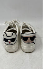 Load image into Gallery viewer, Karl Lagerfeld Paris Womens Canta White Low Top Lace-Up Sneaker Shoes Size 9M