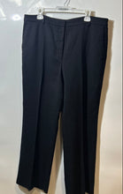 Load image into Gallery viewer, Ann Taylor Womens Black Flat Front Slash Pockets Straight Leg Dress Pants Sz 16