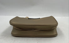 Load image into Gallery viewer, Versace Parfums Womens Gold-Tone Zipper Chain Strap Crossbody Bag Stained