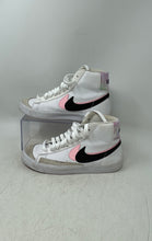 Load image into Gallery viewer, Nike Kids Blazer Mid '77 SE DD1847-101 White Black Pink Sneaker Shoes Size 5.5Y
