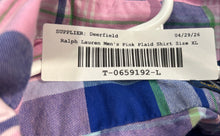 Load image into Gallery viewer, Ralph Lauren Mens Multicolor Pink Plaid Cotton Classic Fit Button-Up Shirt Sz XL