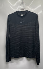Load image into Gallery viewer, Nike Womens Black Gray Long Sleeve Crew Neck Activewear T-Shirt Size M