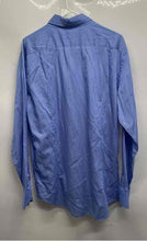 Load image into Gallery viewer, Boggi Milano Mens Blue Striped Long Sleeve Spread Collar Dress Shirt Size 43/17