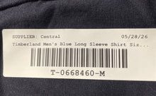 Load image into Gallery viewer, Timberland Mens Blue Cotton Long Sleeve Original Fit Button-Up Shirt Size XL