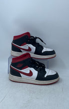 Load image into Gallery viewer, Nike Kids Air Jordan 1 Mid DJ4695-122 White Red Black Sneaker Shoes Size 5.5Y