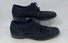 Load image into Gallery viewer, Cole Haan Mens Black Suede Lace-Up Round Toe Derby Dress Shoes Size 7.5W