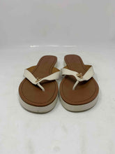 Load image into Gallery viewer, Coach Womens Shelly A00960 White Brown Slip-On Flip-Flop Sandals Size 8.5 B