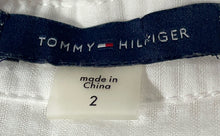 Load image into Gallery viewer, Tommy Hilfiger Womens White Short Sleeve Collared Button Front Shirt Dress Sz 2