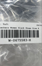 Load image into Gallery viewer, Skechers Womens Black Round Toe Low Top Lace-Up Sneaker Shoes Size 8