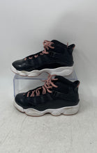 Load image into Gallery viewer, Nike Kids Jordan 6 Rings 323432-068 Black Pink Sneaker Shoes Size 1Y