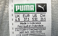 Load image into Gallery viewer, Puma Boys Suede 355110 02 Blue White Lace-Up Low Top Sneakers Shoes Size 5.5C