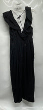Load image into Gallery viewer, Free People Womens Black Tie Back Ruffle Wide-Leg One-Piece Jumpsuit Size 6