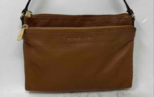 Load image into Gallery viewer, Michael Kors Womens Brown Leather Adjustable Strap Shoulder Purse