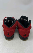 Load image into Gallery viewer, Nike Boys Air Jordan 5 Retro Red Suede Lace-Up Low Top Sneaker Shoes Size 6Y