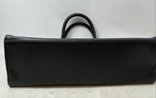 Load image into Gallery viewer, Michel Germain Paris Womens Black Leather Detachable Strap Zipper Satchel Bag