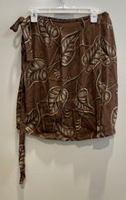 Load image into Gallery viewer, Banana Republic Womens Brown Botanical Print Side Knot Mini Skirt Size 6