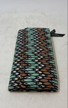 Load image into Gallery viewer, Vera Bradley Womens Brown Green Printed Inner Pockets Trifold Wallet