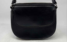 Load image into Gallery viewer, Calvin Klein Womens Bella Flap Black Faux Leather Top Zipper Crossbody Bag