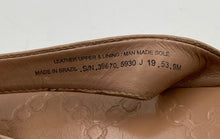Load image into Gallery viewer, Authentic Tory Burch Womens Monroe Beige Monogram Thong Sandals Size 9 M Stained