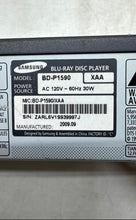 Load image into Gallery viewer, Samsung BD-P1590 Black 1080p HDMI Portable Blu-Ray Disc Player Not Tested