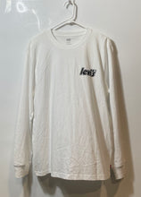 Load image into Gallery viewer, Levi's Mens White Cotton Long Sleeve Crew Neck Relaxed Fit Pullover T-Shirt Sz M