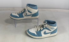 Load image into Gallery viewer, Nike Womens Air Jordan 1 Mid BQ6472-141 White And Blue Basketball Shoes Size 7.5